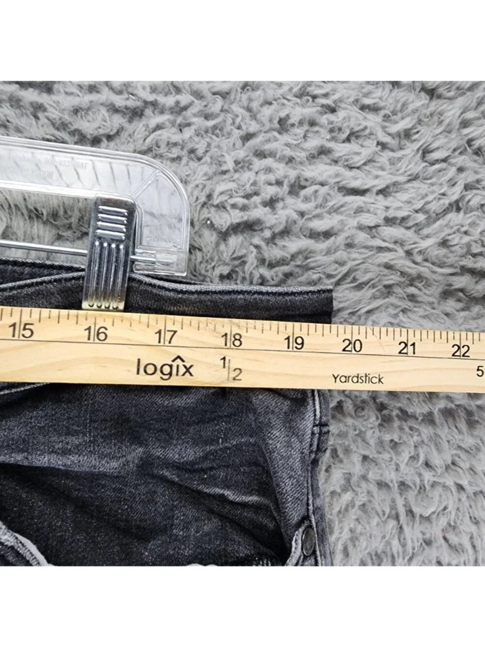 Judy Blue Jeans Womens 22W Gray Skinny Fit Button Fly Stretch Denim *Read*